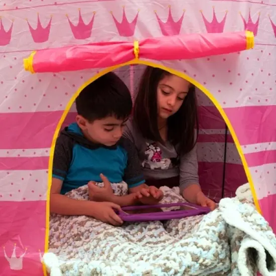 Ningbo Zhongying Leisure Products Pink Fantasy Castle Play Tent | 54 x 41 Inches image {3}