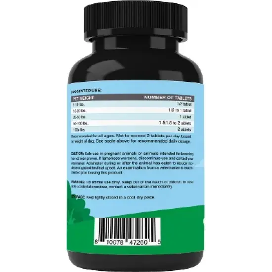 Turmeric for Dogs Anti Inflammatory Pain Relief 120 Chewable Tablets image {7}