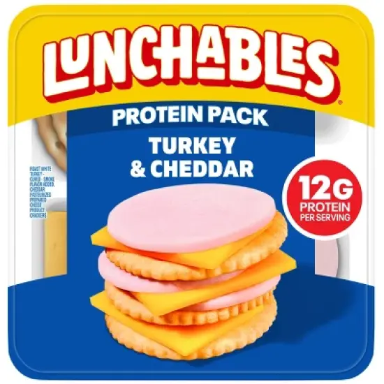 Lunchables Turkey & Cheddar Cheese with Crackers - 3.2oz image {10}