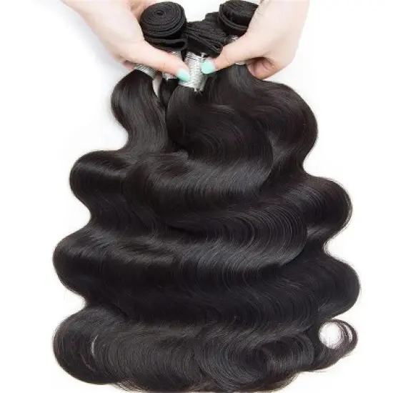 Labhairs 3PCS Brazilian Natural Wave Bundles Deal 100% Virgin Human Hair image {8}