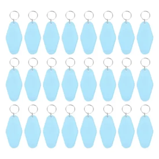 Unique Bargains Blank Vintage Motel Hotel Keychains Key Tag 24 Pcs image {29}