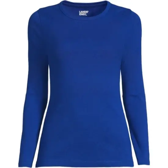 Lands' End Women's Tall All Cotton Long Sleeve Crewneck T-Shirt image {15}