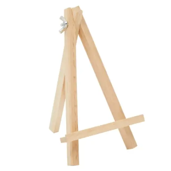 Juvale 6-Pack Wooden Easel, Mini Easel Stands and Place Card Holders for Table Top Artwork Display, Invitations, Photos, Party Favors, 7 Inches image {6}
