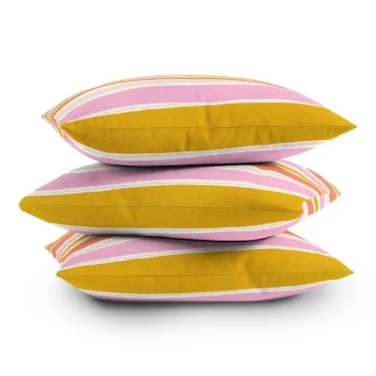 Sunshine Canteen Del Mar Stripes Outdoor Throw Pillow - Deny Designs image {3}