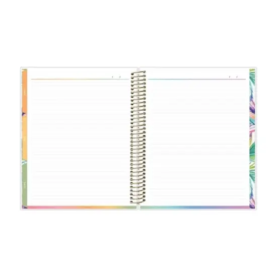 Blue Sky 7"x9" Livewell 2025-2026 Weekly/Monthly Spiral Coil Planner Laminated Lynnie Navy Waves image {10}