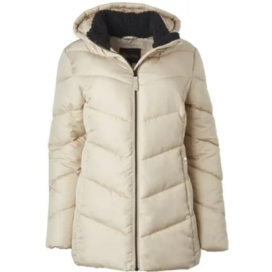 Big Chill Women's Plus Size Chevron Puffer w/ Lined collar image {5}