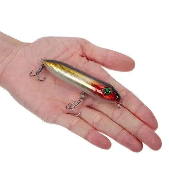 Unique Bargains Fishing Lures Catfish Rattling Line Float Lures Topwater Bass Lures Yellow Red image {3}