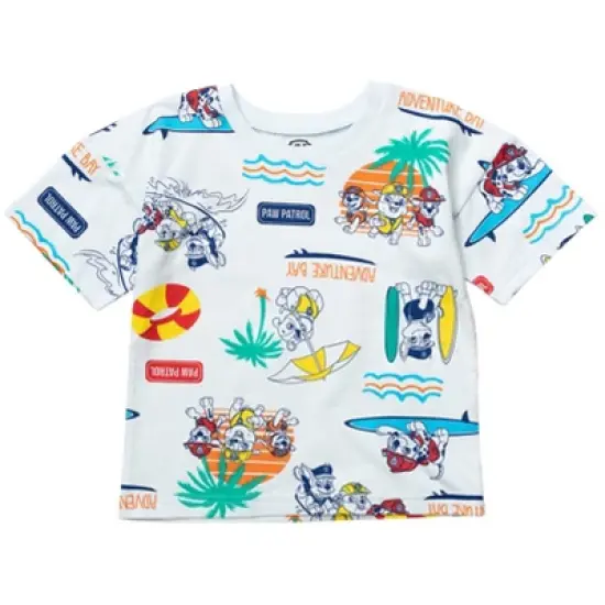 Paw Patrol Rubble Marshall Chase Baby French Terry T-Shirt and Shorts Outfit Set Infant  image {2}