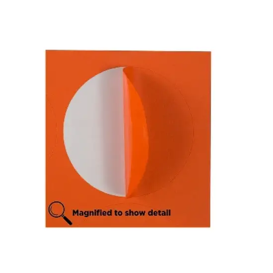 JAM Paper Round Label Sticker Seals 2.5" Diameter Orange 12 Labels/Sheet 10 Sheets/Pack (147628584) image {3}