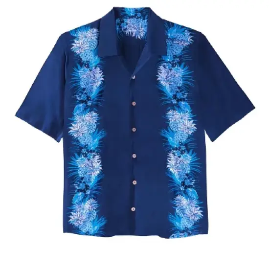 KS Island by KingSize Men's Big & Tall  Printed Rayon Short-Sleeve Shirt image {8}