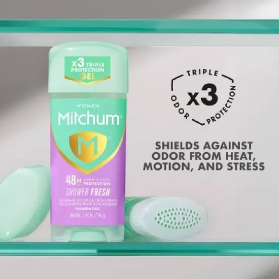 Mitchum Women's Triple Odor Protection Antiperspirant & Deodorant Gel - Shower Fresh - 3.4oz/2pk image {4}