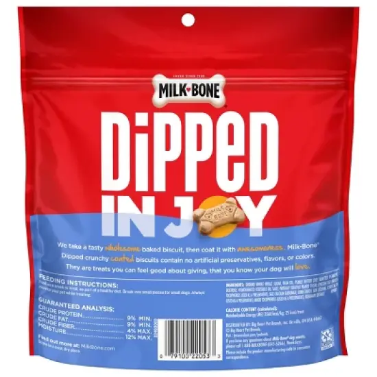 Milk-Bone Dipped Peanut Butter Crunchy Dog Treats image {3}