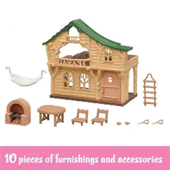 Calico Critters Lakeside Lodge Gift Set, Dollhouse Playset with Figure and Furniture image {1}