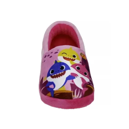 Baby Shark "Cool and Friendly" PJ Slippers for boys and girls | Warm Plush Dual Size Slippers (Toddler/Little Kid) image {5}