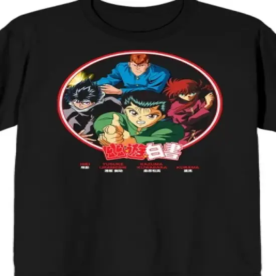 Yu Yu Hakusho Character Circle Men's Short Sleeve Shirt & Sleep Shorts Set image {2}