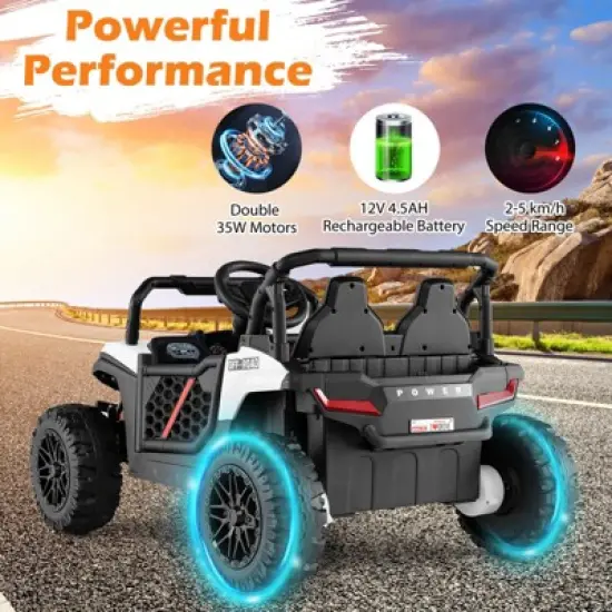 Infans 12V Kids Ride on Truck w/Parental Remote 3 Speeds & Reverse Forward Function image {8}