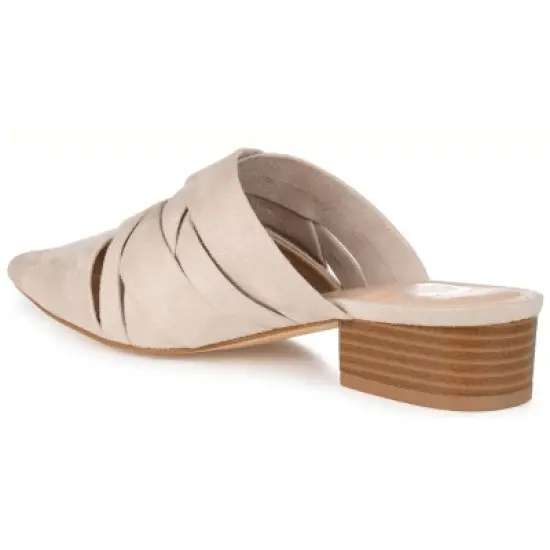 Journee Collection Womens Kalida Slip On Pointed Toe Mules Flats image {6}