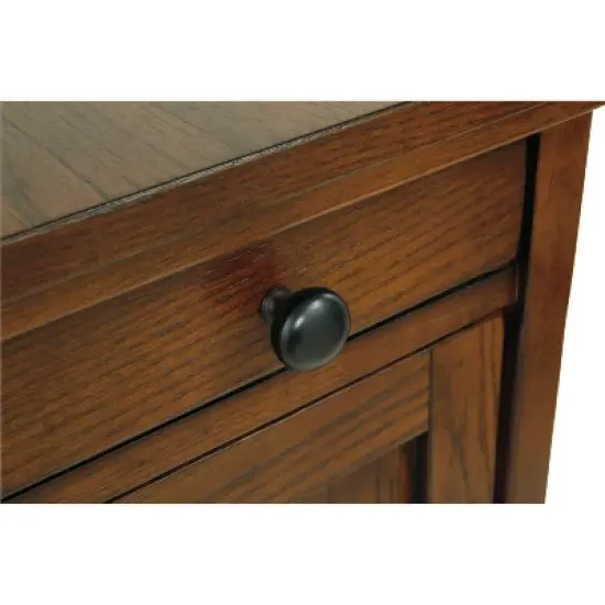 Laflorn Chairside End Side Table with USB Ports and Outlets Brown - Signature Design by Ashley image {9}