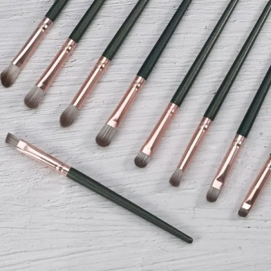 Unique Bargains Foundation Powder Concealers Eye Shadows Makeup Brushes 14 Pcs image {2}