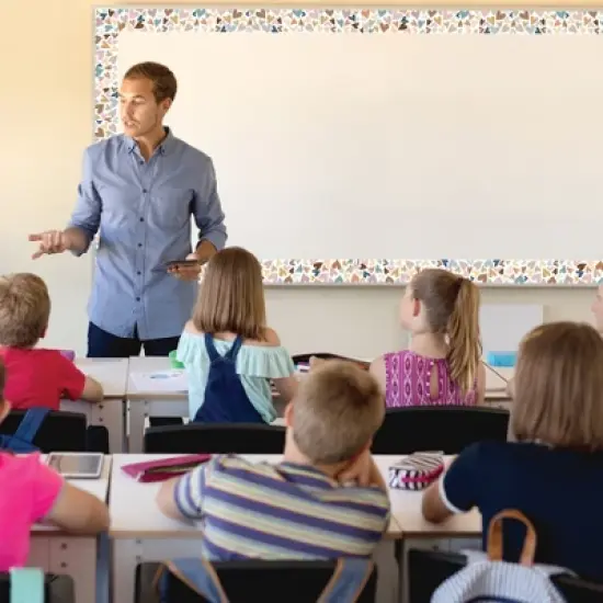 Teacher Created Resources&reg; Everyone is Welcome Hearts Straight Border Trim, 35 Feet Per Pack, 6 Packs image {3}