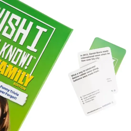 I Wish I Didn't Know! Family Edition Trivia Game by What Do You Meme? Family image {5}