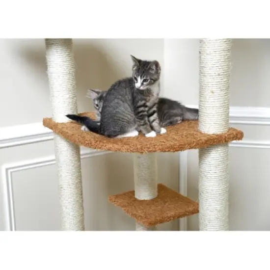 Armarkat Ultra Thick Faux Fur Real Wood Cat Scratching Furniture For Cats Play Chocolate A6402 image {5}