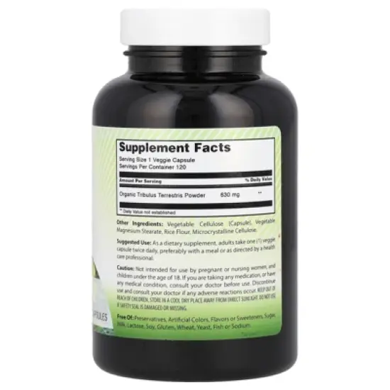Amazing India Tribulus, 630 mg, 120 Veggie Capsules image {1}