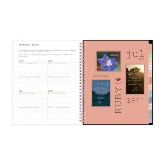 Blue Sky WAAV 7"x9" 2025-2026 Weekly/Monthly Wirebound Planner Frosted Katie image {10}