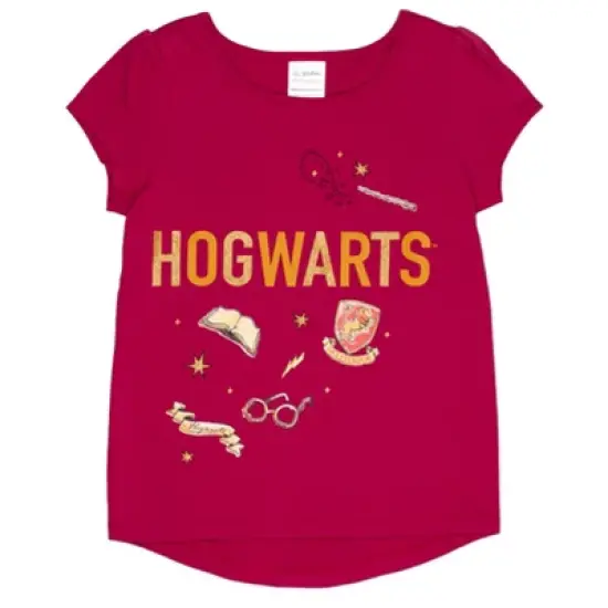 Harry Potter Hogwarts Hedwig Owl 2 Pack Graphic T-Shirts Maroon / Blue  image {3}