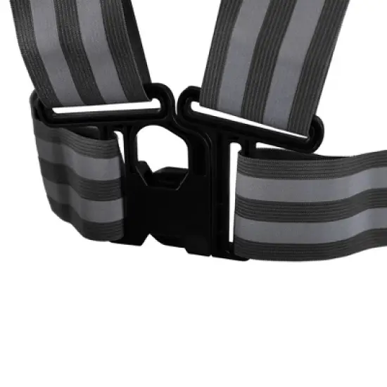 Unique Bargains Polyester High Visibility Safety Walking Cycling at Night Reflective Vest 1 Pc image {4}