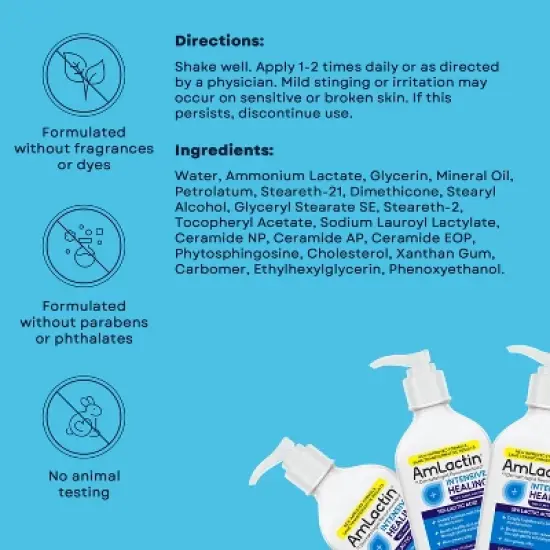 AmLactin Intensive Healing Body AHA Lotion - 7.9 oz image {7}