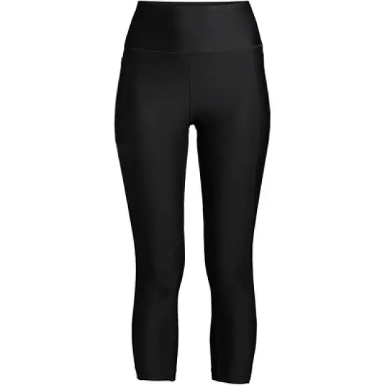 Lands' End Women's Chlorine Resistant High Waisted Modest Swim Leggings with UPF 50 Sun Protection image {4}