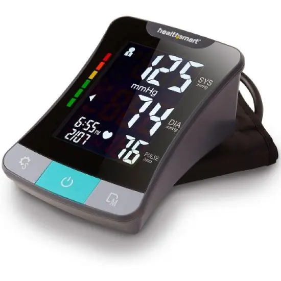 HealthSmart Digital Premium Blood Pressure Monitor with Automatic Upper Arm Cuff that Displays Blood Pressure, Pulse Rate and Irregular Heartbeat, image {4}