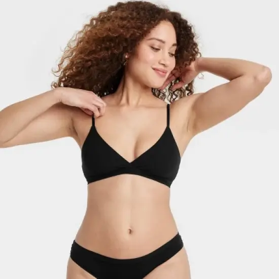 Women's Luxe Stretch Unlined Triangle Bralette - Auden&trade; image {2}