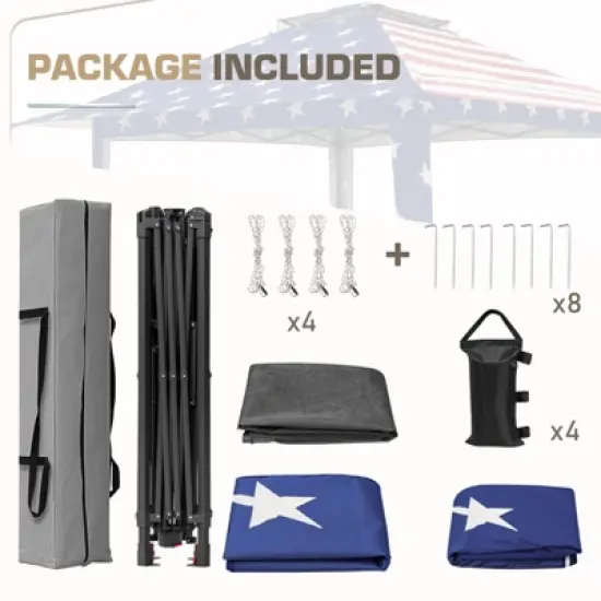 EAGLE PEAK Pop Up Gazebo with Mesh Netting image {7}