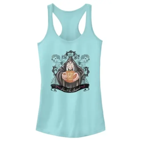 Junior's Snow White and the Seven Dwarves Evil Queen Pumpkin Racerback Tank Top image {5}