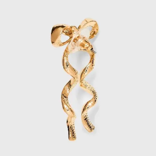 SUGARFIX by BaubleBar Bow Statement Stud Earrings - Gold image {2}