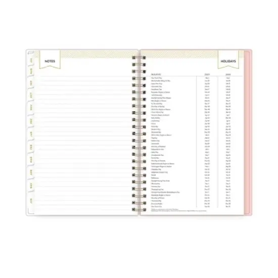 Day Designer 5"x8" 2025-2026 Weekly/Monthly Wirebound Planner Printed Smitten Multi image {11}