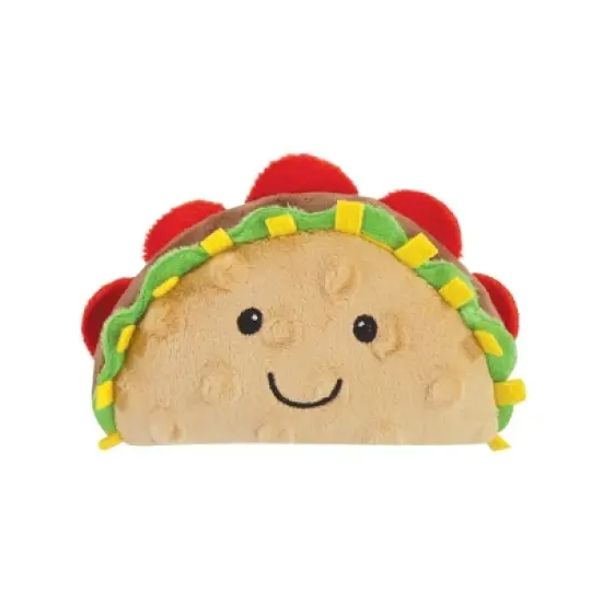 Luvable Friends Dog Squeaky Plush Dog Mini Toy Set, Taco Party, One Size image {2}