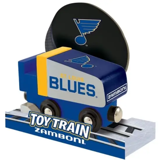 MasterPieces Officially Licensed NHL St. Louis Blues Wooden Toy Train Engine For Kids image {2}