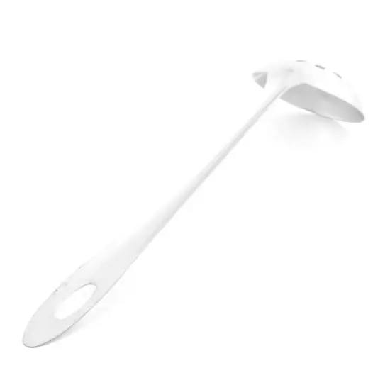 Unique Bargains Kitchenware Stainless Steel Slotted Ladle Spoon Silver Tone 9.3'' Length image {2}