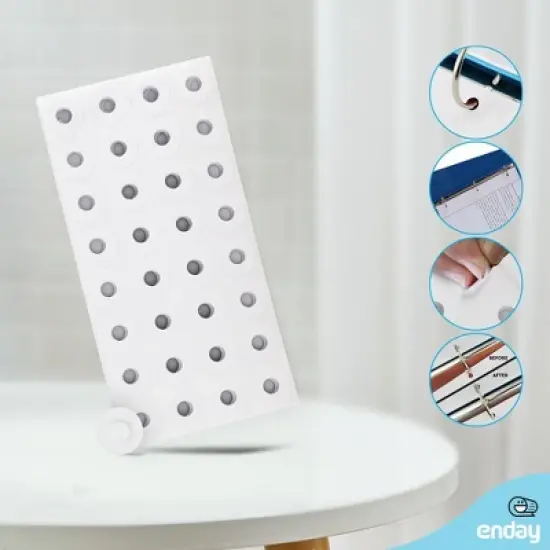 Enday White Reinforcement Label 544 Labels Per Pack image {2}