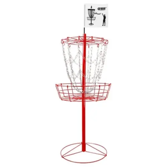 GSE Portable 12-Chain Disc Golf Basket, Metal Flying Disc Golf Practice Target image {10}