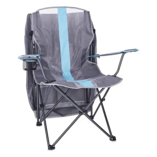 Kelsyus Premium Portable Camping Folding Outdoor Lawn Chair w/ 50+ UPF Canopy, Cup Holder, & Carry Strap, for Sports, Beach, Lake, Pool image {2}