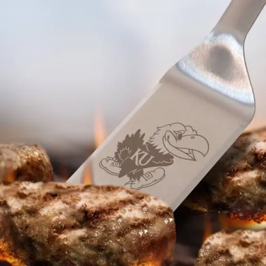NCAA Kansas Jayhawks Stainless Steel BBQ Spatula with Bottle Opener image {2}