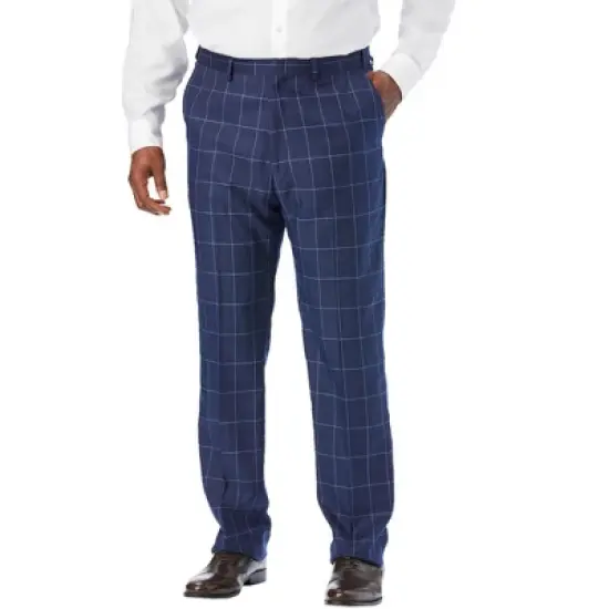 KS Signature by KingSize Men's Big & Tall  Easy Movement Plain Front Expandable Suit Separate Dress Pants image {8}