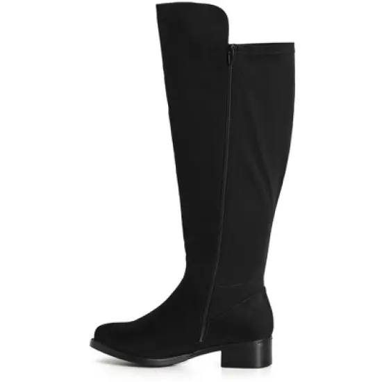 Women's Wide Fit Kali Tall Boot - black | EVANS image {3}
