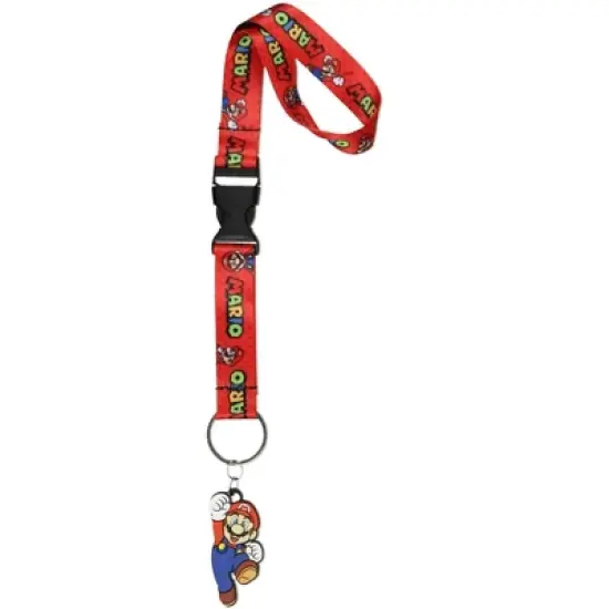Nintendo Super Mario Bros. Mario Wrist Strap Lanyard for Keys and Wallets image {4}