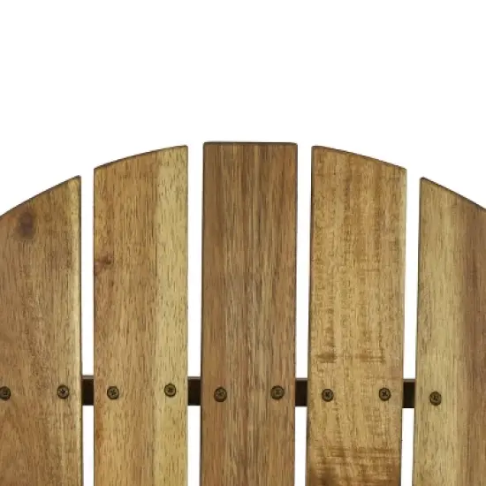 Bellwood Outdoor Acacia Wood Folding Adirondack Chair Natural - Christopher Knight Home image {7}