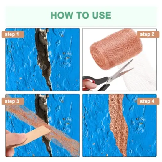 Unique Bargains Copper Mesh Rustproof Flexible Durable Waterproof Screen Mesh image {4}